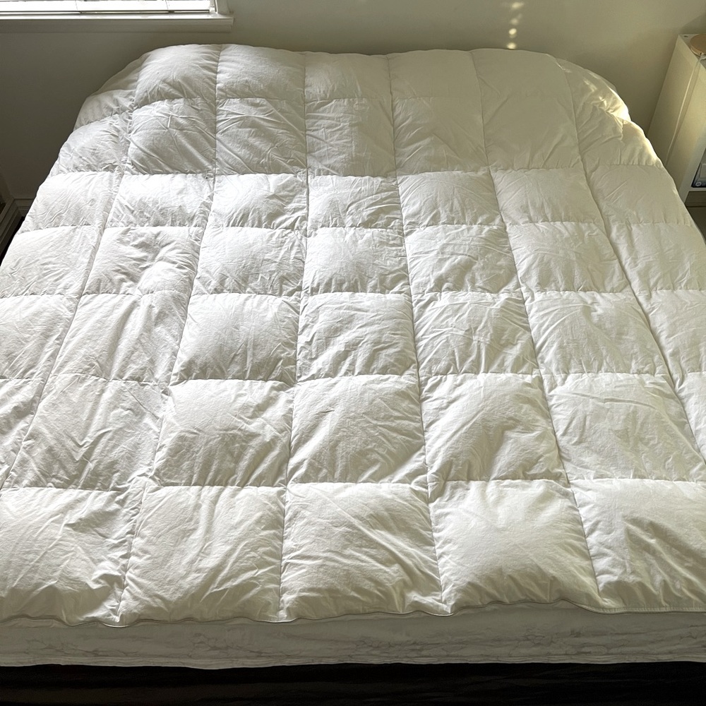 Duvet goose duck down luxury Queen by Moss River